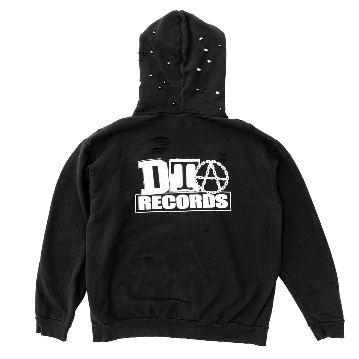 DTA Records Studded Hoodie